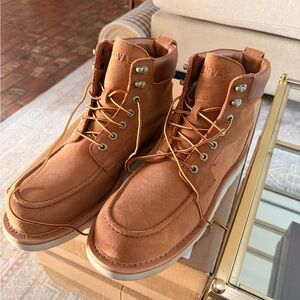 Tecovas Brown Leather Lace-Up Boots